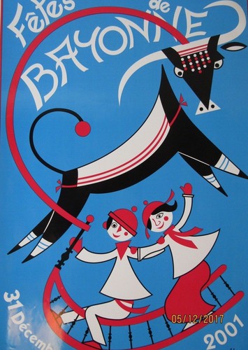 Affiche des fêtes bayonne - affiche, de