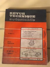 revue technique Auto Simca 1200 S 1200S coupé bertone rta