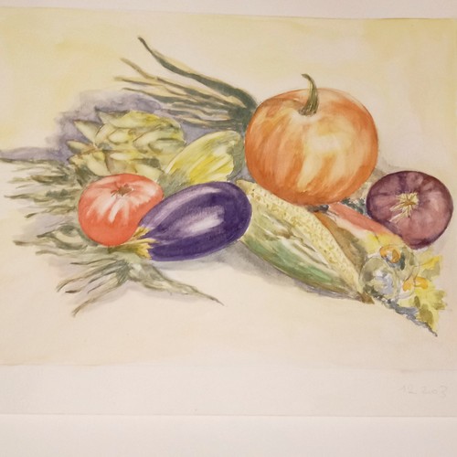 Nature morte aux legumes - nature,