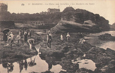 64 BIARRITZ PECHE AUX CREVETTES ROCHERS BASTA - 122022