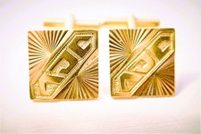 Boutons de manchette or 18