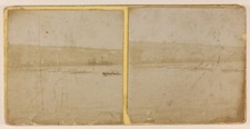 Bateau et Rivière Photo Stereo Amateur Vintage Citrate PL56L3