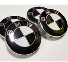 4 Cache Moyeu  Jante BMW Noir