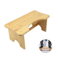 Tabouret de toilette en bambou pour adulte