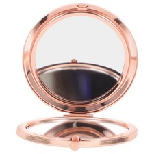  Miroir de poche rond pliable, mini miroir de maquillage, décoration en strass,