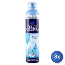 3X Felce Azzurra Maison Spray 250 Ml. Déodorant Classique