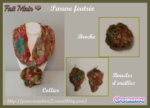 Parure collier boucles