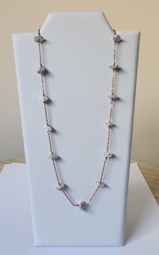 Collier argent vermeil - -, et