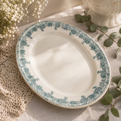 Grand plat ovale ancien - , st