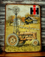 Plaque métal Tracteur IH