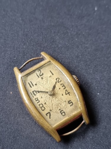 Montre art déco plaqué à - plaqué, or