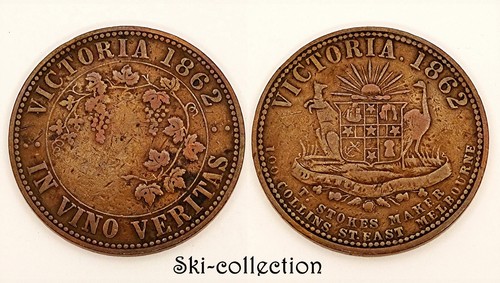 One penny token - penny, 1862