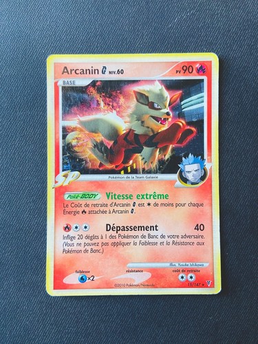 Carte pokémon arcanin - carte, 15/147