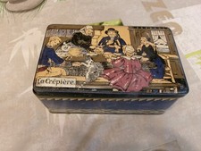 boite métal publicitaire crêpes dentelles les Mascottes Quimper - crêperie breto