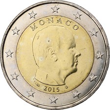 PIECE 2 EUROS COMMEMORATIVE MONACO 2015
