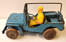 Jeep Polichinelle jouet ancien en tôle époque CIJ JRD Joustra jep