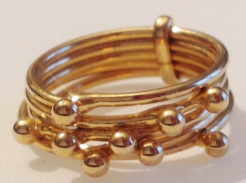 Bague bijou vintage couleur - bague,