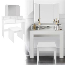 Coiffeuse blanc + miroir