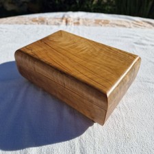 Coffret Ancien Boîte À Bijoux Bois D'olivier, Miroir, Art Déco Vintage Bureau. 