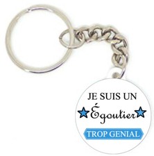 Porte clé badge je suis un