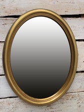 Miroir Mural Or Ovale Avec