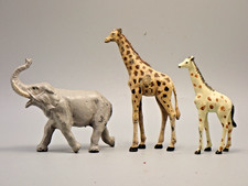 PLOMB CREUX  ELEPHANT GIRAFE ET GIRAFON