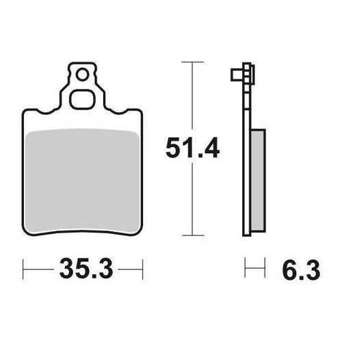 Plaquettes frein sbs 106 hf - plaquettes,
