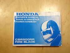 Honda CBR 900 RR FIRE BLADE Manuel D'Utilisation / Manuel Du Conducteur (1997)