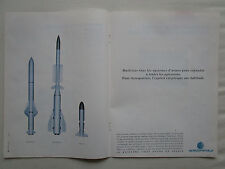 11/1993 PUB AEROSPATIALE MISSILE EXOCET ERYX ASTER ORIGINAL FRENCH AD
