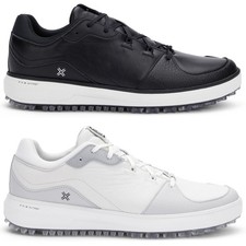 PAYNTR Mens Sport Classic LE Golf Shoes Imperméable Crampons Cuir Confort