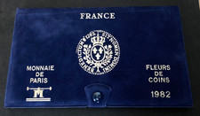 France, Coffret FDC 1982, 11 pièces Francs dont 100F Panthéon Argent