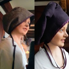 Lilith? Béret/Bonnet/Cap/Gavroche..RÉVERSIBLE..Stylé De Lily Bareth ?T Unique