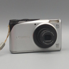 Canon PowerShot A2200 HD 14.1MP Digital Camera Compact Silver 4x, Charger, Case