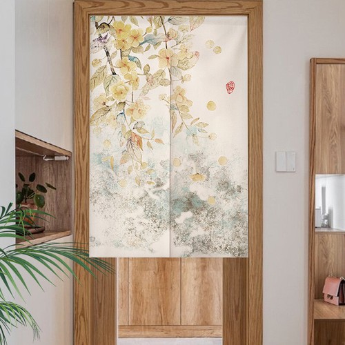 Porte rideau tapisserie - porte,