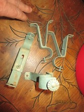 Lot de 2 :::: Ancien Support de Barre de Rideaux en Fer