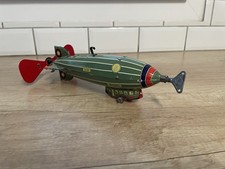 Dirigeable Paya Hermanos I-929 Jouet Mécanique En Tôle Avec Sa Clé 