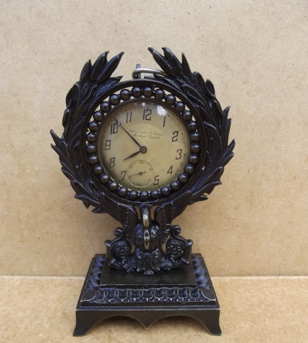 Ancien porte montre - porte-montre, bronze