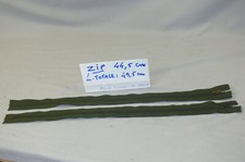 2 FERMETURES ZIP 44,5  cm pour COMBINAISON de PILOTE    2 ZIPPERS for PILOT SUIT