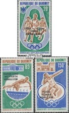 dahomey 499-501 (complète edition) neuf avec gomme originale 1972 médaillé