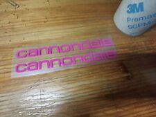 Cannondale frame letters font tube rose décalcomanies vinyle autocollants aut...