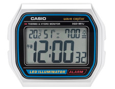 Réveil à ondes électrique motif CASIO DQD-851J-8JF 102x117×48mm du Japon Neuf