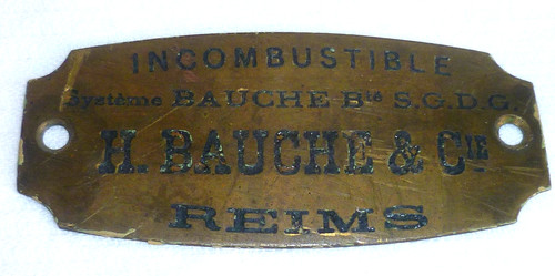 Ancienne petite plaque - ancienne, de