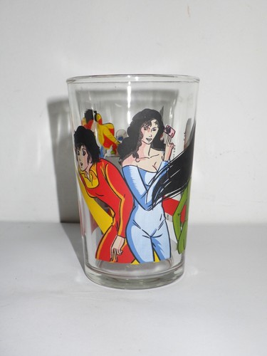 Verre moutarde vintage - verre,