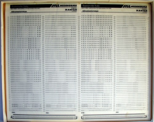 Mecanorma - (comme, letraset)