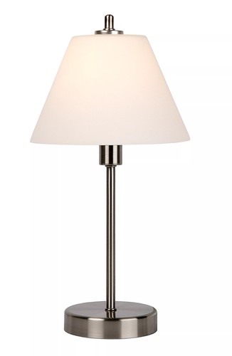 Table chevet lampe chrome - lampe,