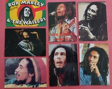 BOB MARLEY LOT 7 CARTES POSTALES CHANTEURS GROUPES REGGAE