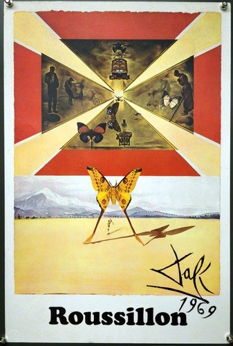 Dali 1969 affiche sncf - dali,