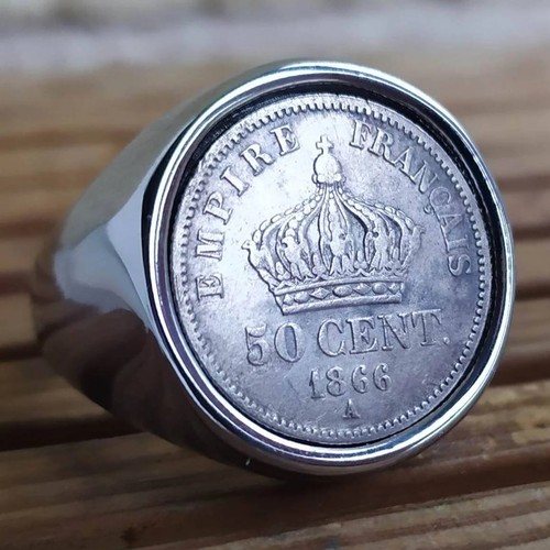 Bague chevalière véritable - bague,