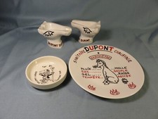 4 OBJETS PUBLICITAIRES *SANITAIRE DUPONT CHAUFFAGE* dont 3  signés Jean EFFEL