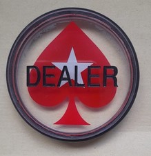 Pokerstars - Grand bouton de Dealer en plexi - Collector super jouable- Casino